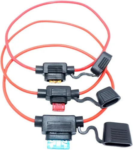 Vista 4 de 1 soporte para fusibles automático + 1 fusible de coche impermeable 32V, pequeño, 16 AWG-10A