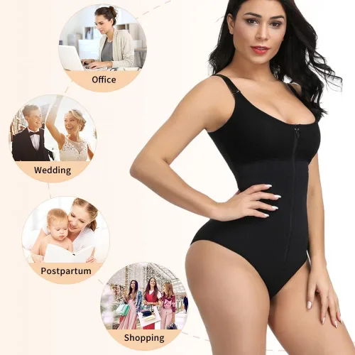 Vista 6 de BUXOMFEM Fajas Colombianas Bbl - Ropa de compresión postoperatoria para después de liposucción con control de abdomen