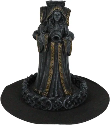 Vista 3 de Ebros Gift Wicca Triple Diosa Doncella Esperando Madre y Crone Pagana Decoración Cono de Incienso Escultura Ciclo Feminista de Luna Sagrada Ciclos