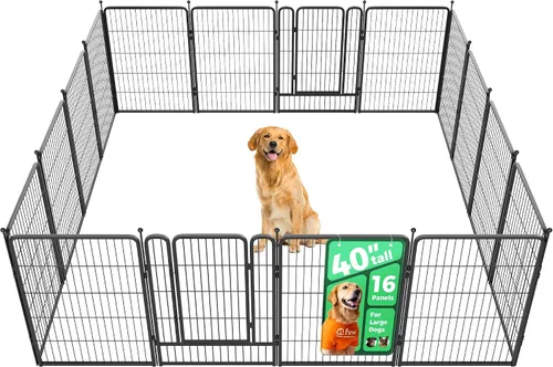 Vista 7 de FXW Rollick - Corralito para perros para patio, campamento con casa rodante, patentado, 24 pulgadas, 2 paneles Fácil instalación, resistente