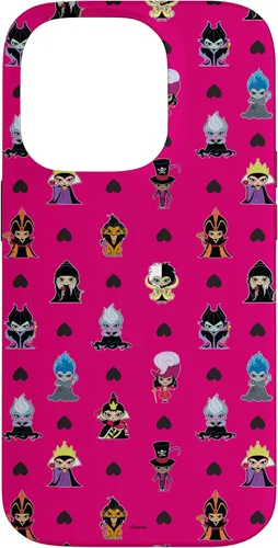 Vista 17 de iPhone 16 Disney Villains Anti-Love Cute Black Heart Valentine’s Day Case