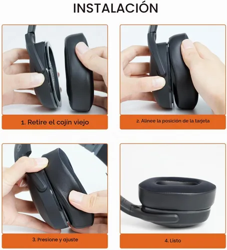Vista 6 de Gvoears Almohadillas de repuesto para Skullcandy Crusher inalámbricas, Crusher ANC/EVO, Hesh ANC/EVO, Hesh 3 inalámbricos, también apto