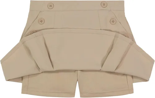 Vista 3 de Nautica Uniforme escolar para niñas con pantalones cortos, estilo popelín con bolsillos de botón