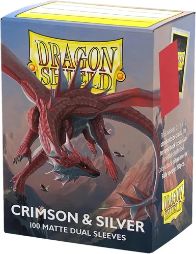 Vista 10 de Dragon Shield Fundas para tarjetas de tamaño estándar doble mate 100 unidades - Fundas TCG suaves y resistentes - Compatible con Pokemon, One
