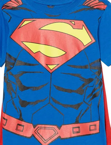 Vista 3 de DC Comics Camiseta de manga corta para cosplay de Superman para niños pequeños