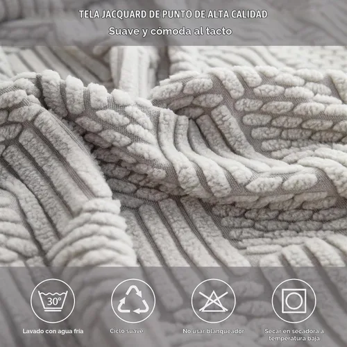 Vista 7 de ele ELEOPTION Fundas de cojín para respaldo de sofá, funda elástica en forma de L, funda seccional para sofá, protector de muebles, forro para sala