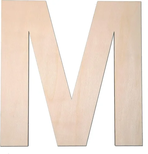 Vista 25 de Letra A de madera de 12 pulgadas, letra A de 1/4 de pulgada de grosor, grande de madera sin terminar para manualidades, decoración de pared del hogar