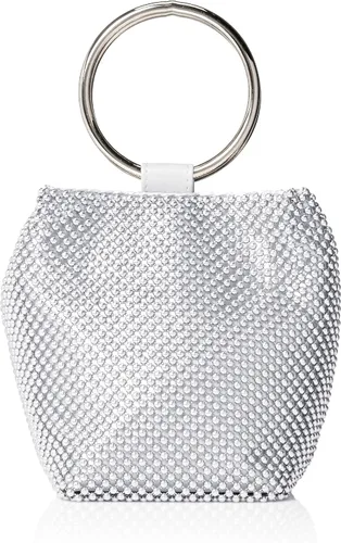 Vista 8 de Jessica McClintock Womens Gwen bola malla Anillo Wristlet Pouch Embrague
