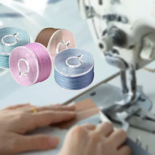 Vista 5 de 30 bobinas de plástico transparente para máquina de coser, universal para el hogar, máquina de coser industrial, núcleo de lanzadera para máquinas
