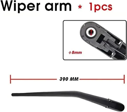 Vista 2 de Limpiaparabrisas trasero del coche limpiaparabrisas trasero brazo limpiaparabrisas para Nissan para marzo Hatchback 2010 2011 2012 2013 2014 2015