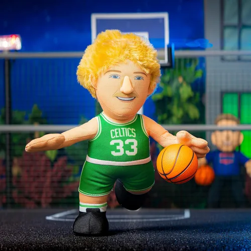 Vista 5 de Boston Celtics - Figura de peluche de Larry Bird de 10 pulgadas, una leyenda para jugar o exhibir