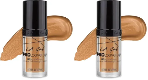 Vista 12 de Base de maquillaje líquida L.A. Girl Pro Coverage, Beige