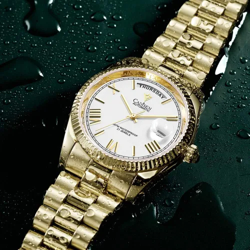 Vista 4 de CADISEN Reloj mecánico automático para hombre, relojes casuales para hombre, zafiro impermeable