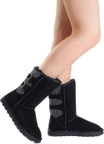 Vista 7 de DREAM PAIRS - Botas modernas para nieve de media caña para mujer