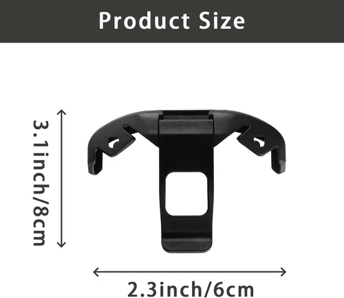 Vista 7 de Clip de transporte de plástico para Zebra TC51 TC52 TC56 57 SG-TC51-CLIPHC1-01 (negro) estuche de escáner de código de barras, accesorios