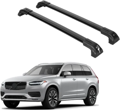 Vista 10 de ERKUL Barras transversales para techo de alta resistencia de 220 libras para Volvo XC40 2019-2026 Monturas metálicas sólidas Barras