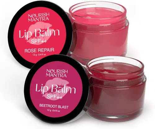 Vista 8 de Nourish Mantra - Bálsamo labial Beetroot Blast con SPF Fabricado con aceite de oliva, manteca de karité, vitamina E y aceite de aguacate Para