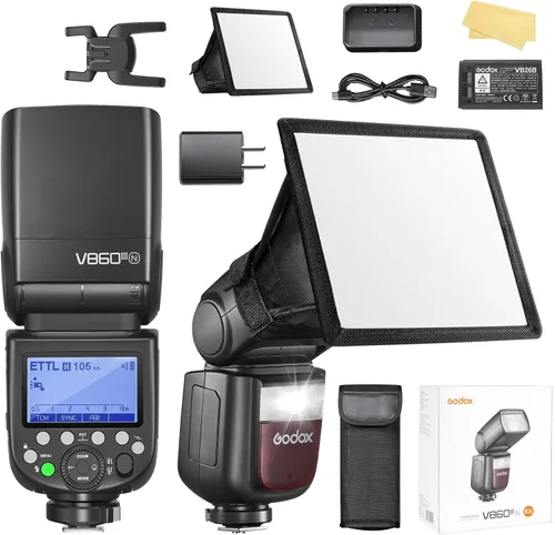 Vista 8 de Godox V860III-C Flash para cámaras Canon - V860C TTL Flash recargable, 480 tomas de potencia completa, HSS 1/8000s, tiempo de reciclaje de 1.5s