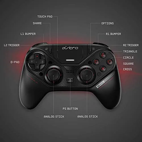 Vista 6 de ASTRO Auxiliary Gaming Certified Manufacturer Refurbished C40 Tr Controller - PlayStation 4