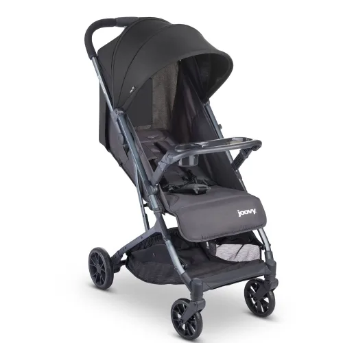 Vista 16 de Joovy Kooper RS2 - Cochecito doble ligero de viaje con bandejas dobles para aperitivos, plegado con una sola mano, asientos reclinables