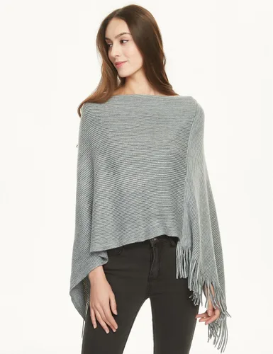Vista 2 de Ferand Suéter tipo poncho ligero para mujer, chal versátil para otoño e invierno 2023