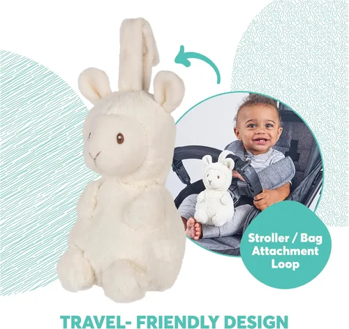 Vista 5 de GUND Baby Lil' Luvs Tuck-Away Lovey, Liam Llama, juguete de peluche ultrasuave con manta de bebé integrada para bebés y recién nacidos
