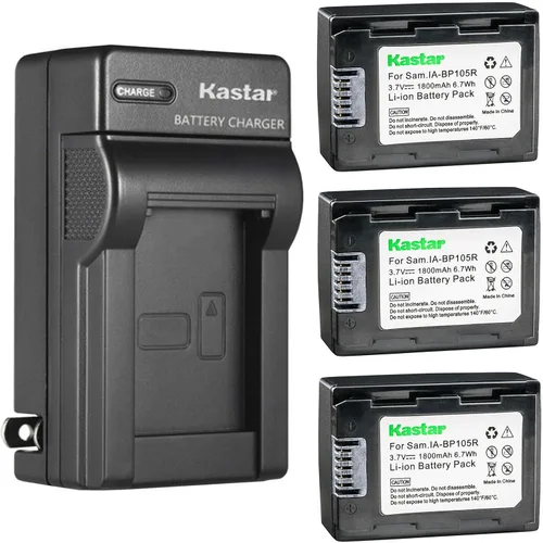 Vista 6 de Kastar Reemplazo del cargador de batería de pared AC para Samsung IA-BP105R, IA-BP210R, AD43-00201A, Samsung HMX-F90WN, HMX-F90WN/XAA, HMX-F900