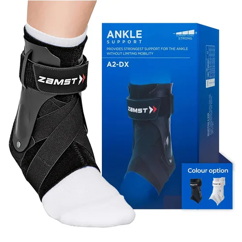 Vista 7 de Zamst A2-DX Tobillera Negra para Deportes - Soporte Deportivo Transpirable para Tobillo para Hombres y Mujeres con Estabilizadores de Protección