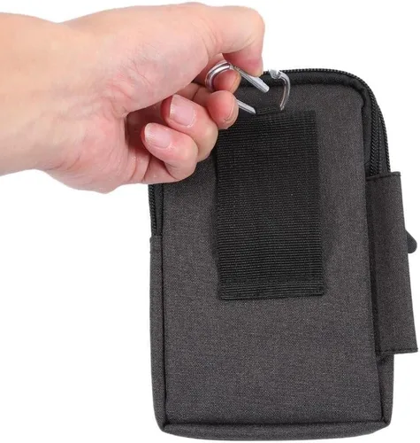 Vista 6 de Bolsa universal para teléfono celular, riñonera multiusos, para la cintura, para deportes al aire libre, funda para llevar teléfonos móviles