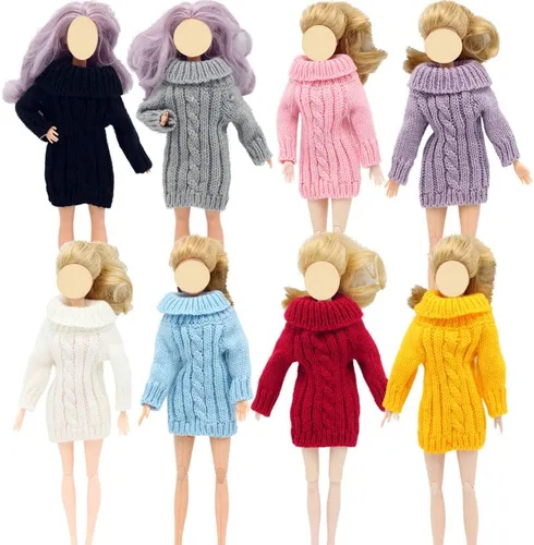 Vista 7 de Ropa de muñeca, 5 conjuntos de trajes de primavera pantalones cortavientos sombrero para muñecas de 11.5 pulgadas, accesorios estilo aleatorio (B)
