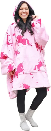 Vista 32 de Catalonia Sudadera con Capucha Manta Extragrande, Cómoda Sudadera Sherpa Usable, Regalo para Ella
