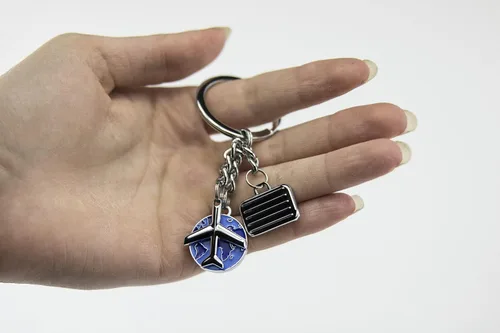 Vista 11 de Troika Llavero de cadena de patente con 6 anillos (KR1060MA)