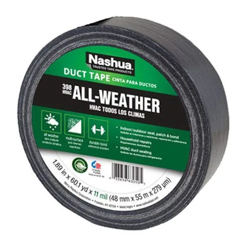 Vista 9 de Nashua 398 Cinta adhesiva de grado profesional, 60 yardas de largo x 1-1/2" de ancho, color plateado