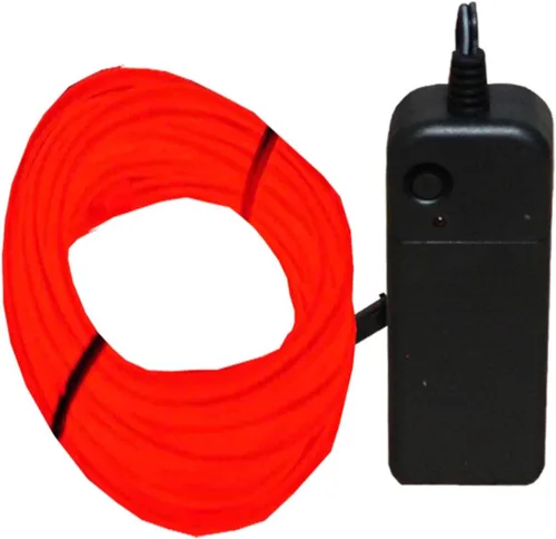 Vista 9 de Kit de luces de neón de alambre electroluminiscente de 15 pies para decoración, fiesta, Halloween, hombre ardiente (azul)