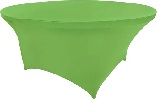 Vista 119 de Mantel de cóctel de elastano redondo de 24 pulgadas x 30 pulgadas de alto, color negro