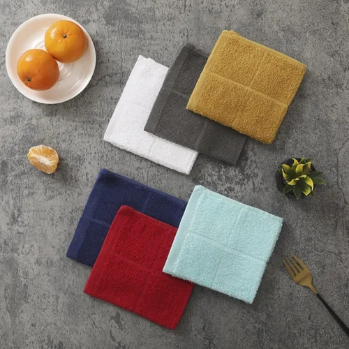 Vista 6 de Glynniss Trapos de cocina altamente absorbentes, 100 % algodón, para lavar platos (color cielo aguamarina)