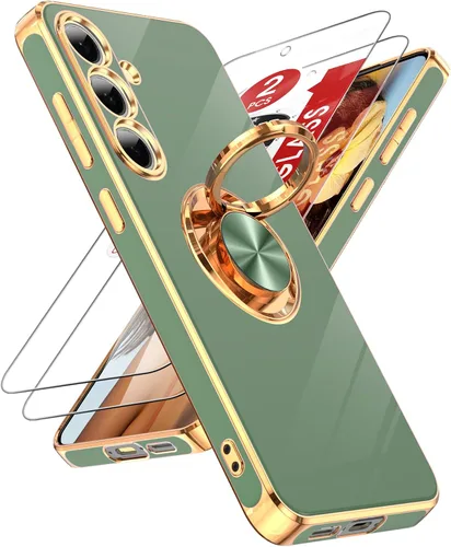 Vista 32 de LeYi Funda para iPhone XR: con Protector de Pantalla de Vidrio Templado [Paquete de 2] Soporte de Anillo Giratorio de 360°, Soporte Magnético