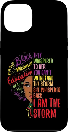Vista 7 de I Am The Storm BLM Melanin Women African Black History Pride Case for iPhone 17