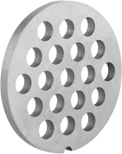 Vista 7 de Molinillo de carne de aleación de grado alimenticio, mezclador de placa de picadora, cuchillo de disco de orificio de 5/0.276 in, accesorios