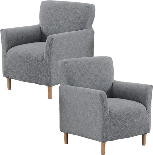 Vista 75 de Fundas de jacquard para sillón de banquete, fundas suaves para sillón de 1 pieza, fundas elásticas para silla de sala de estar, antideslizantes