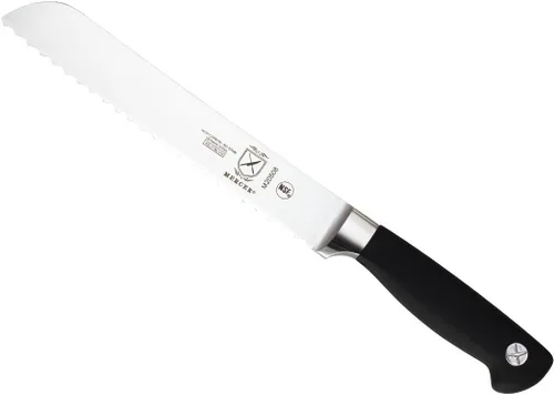 Vista 8 de Cuchillo para carne forjado Mercer Culinary Genesis de 10 pulgadas, Cuchillo rígido, forjado para deshuesar, 15,24 cm, 6", Acero/negro