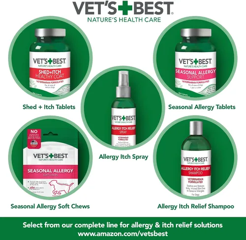 Vista 7 de Vet's Best, Champú de Perros para la Picazón Alérgica, 16 onzas