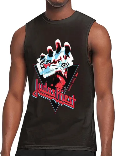 Vista 2 de Camiseta sin mangas para hombre, de rendimiento, gimnasio, entrenamiento, músculo, verano, algodón