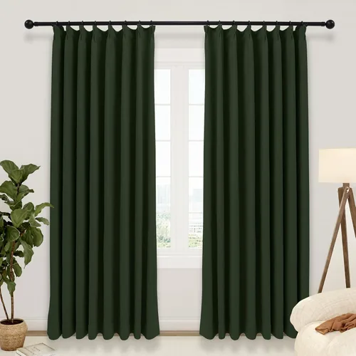 Vista 21 de LUSTROWIN Cortinas plisadas francesas de lino sintético con textura personalizada para dormitorio, cortinas opacas, cortinas de ventana para sala