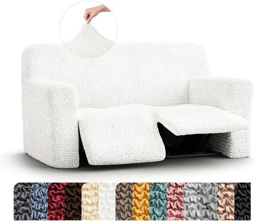 Vista 38 de PAULATO BY GA.I.CO. Funda para sillón reclinable, funda de ajuste suave, protector elástico de muebles reclinables de 1 pieza, tela hipoalergénica