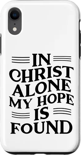 Vista 8 de iPhone 14 En Cristo Solo Mi Esperanza Se Encontró - Funda Inspiradora Cristiana