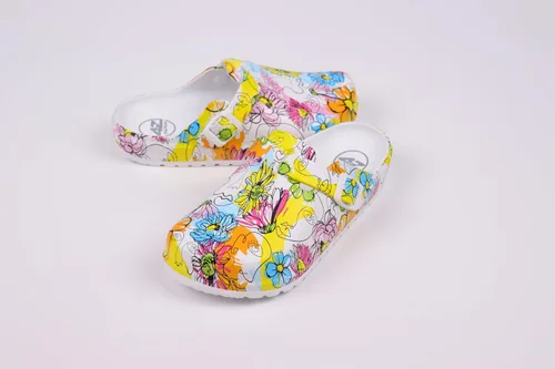 Vista 5 de Zuecos de espuma para mujeres y hombres, ligeros y transpirables, zapatos de trabajo impermeables y antideslizantes para jardín, playa, viajes y uso