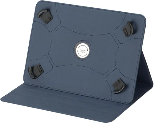 Vista 2 de Funda Universal para Tablet de 9-10,1 pulgadas, para HOTWAV R9 Pro (10,1"), con Correa de Fijación de Silicona Ajustable - Azul WYTDY
