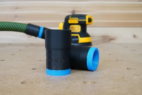 Vista 4 de ToolCurve Adaptador de manguera compatible con lijadora Dewalt para manguera Festool de 1.063 in