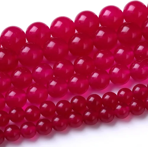Vista 43 de 6 mm Cuentas redondas sueltas de piedra de sangre africana Cuentas naturales de gemas Cuentas de piedra de energía de cristal para hacer joyas